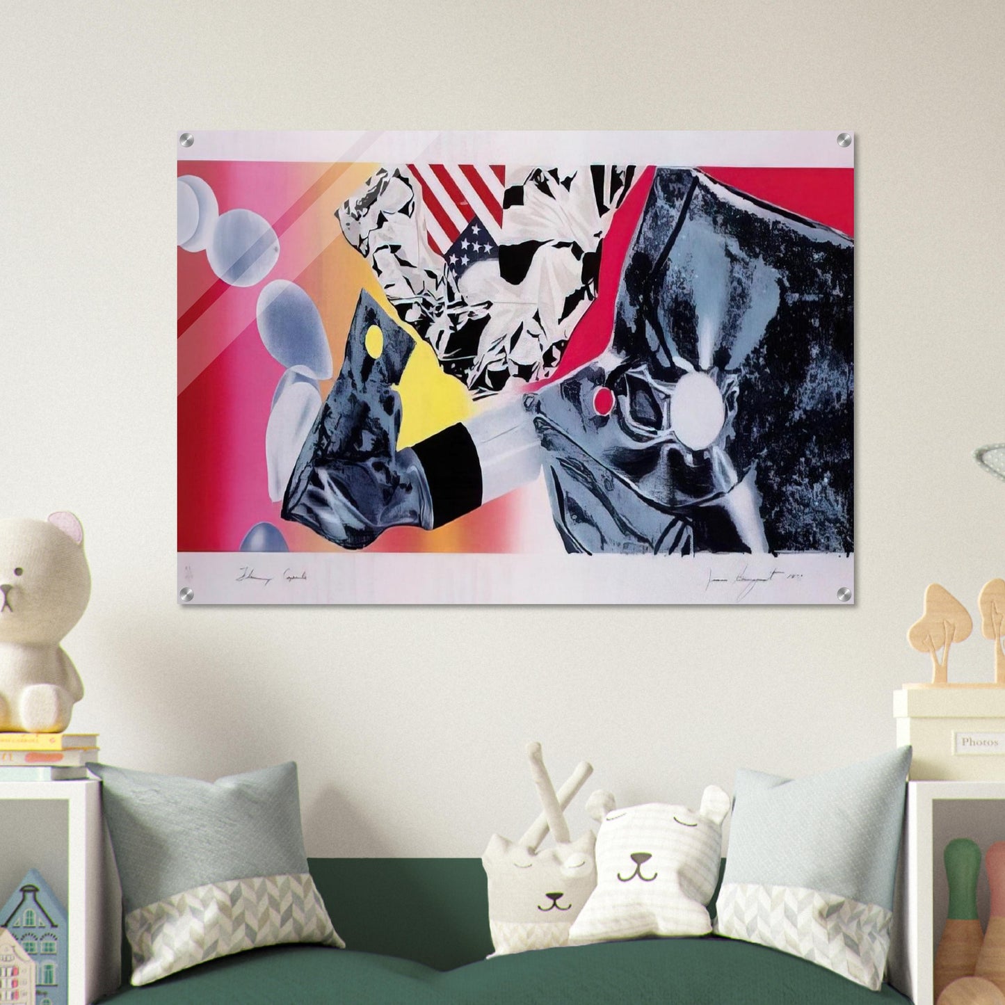 Flamingo Capsule - James Rosenquist Acrylic Print - 70x100 cm / 28x40″ inches