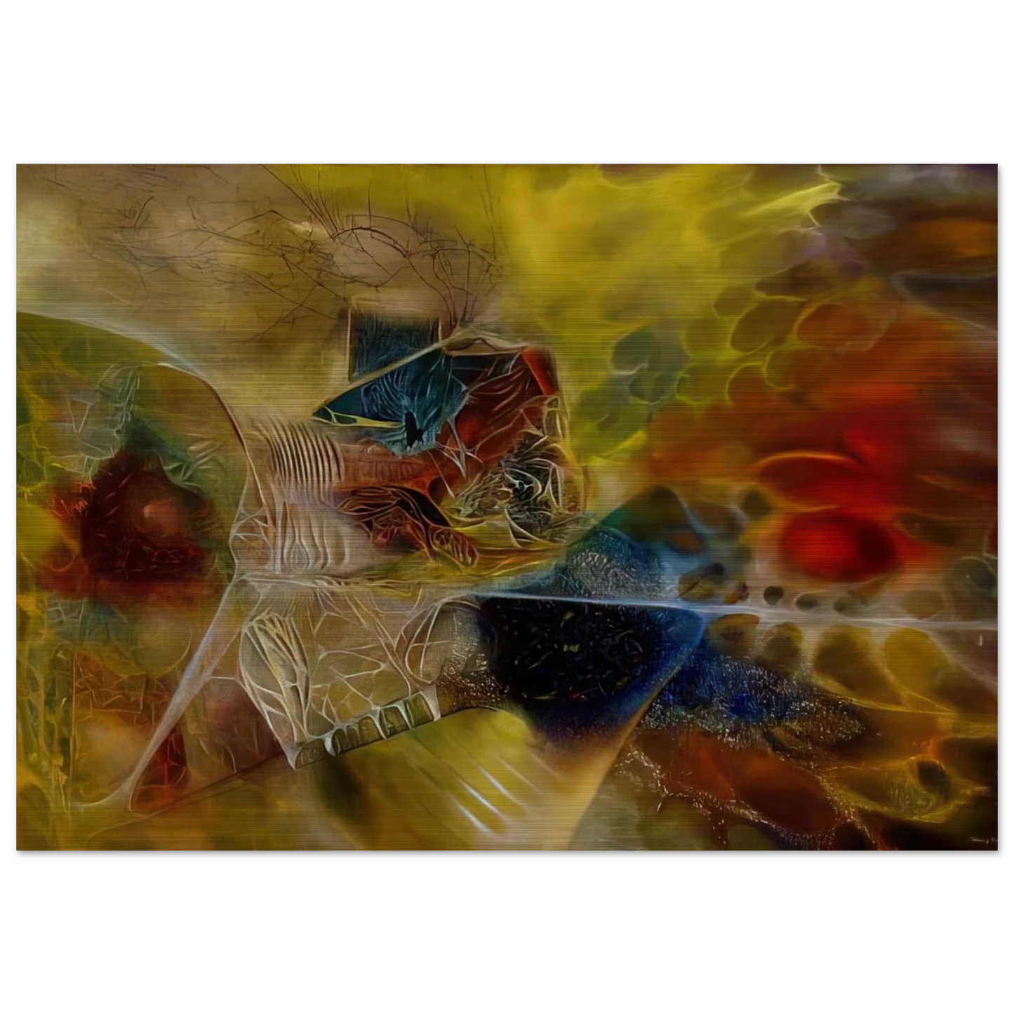 Biological Discovery - 1944 - Jimmy Ernst Brushed Aluminum Print - 70x100 cm / 28x40 inches | Jimmy Ernst Aluminum Print | Jimmy Ernst Prints