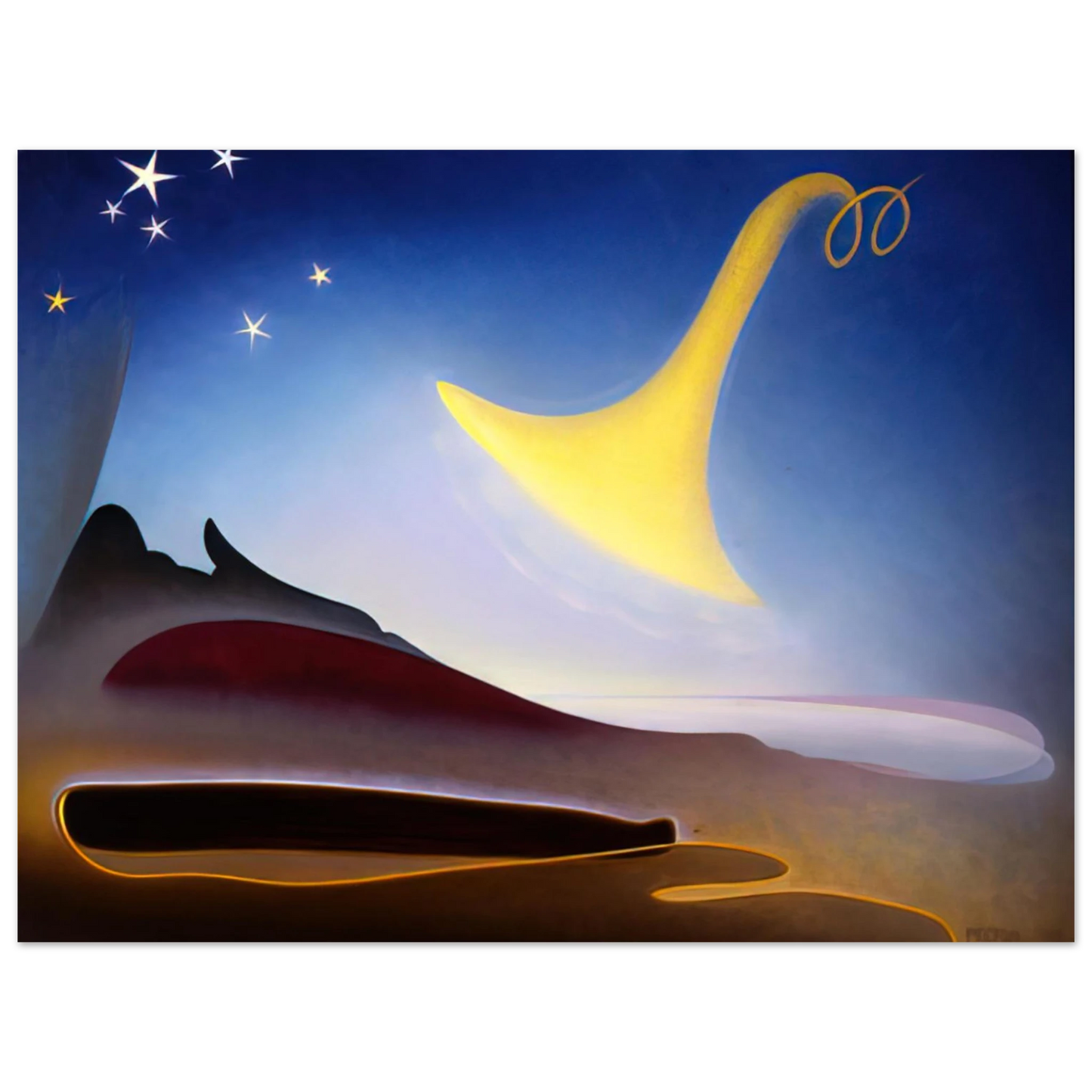 Agnes Lawrence Pelton - Awakening Memory of Father - 1943  75x100 cm / 30x40inches Fine Art Poster