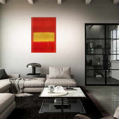 Yellow band - 1956 - Mark Rothko Brushed Aluminum Print - 70x100 cm / 28x40 inches | Mark Rothko Aluminum Print | Mark Rothko Prints