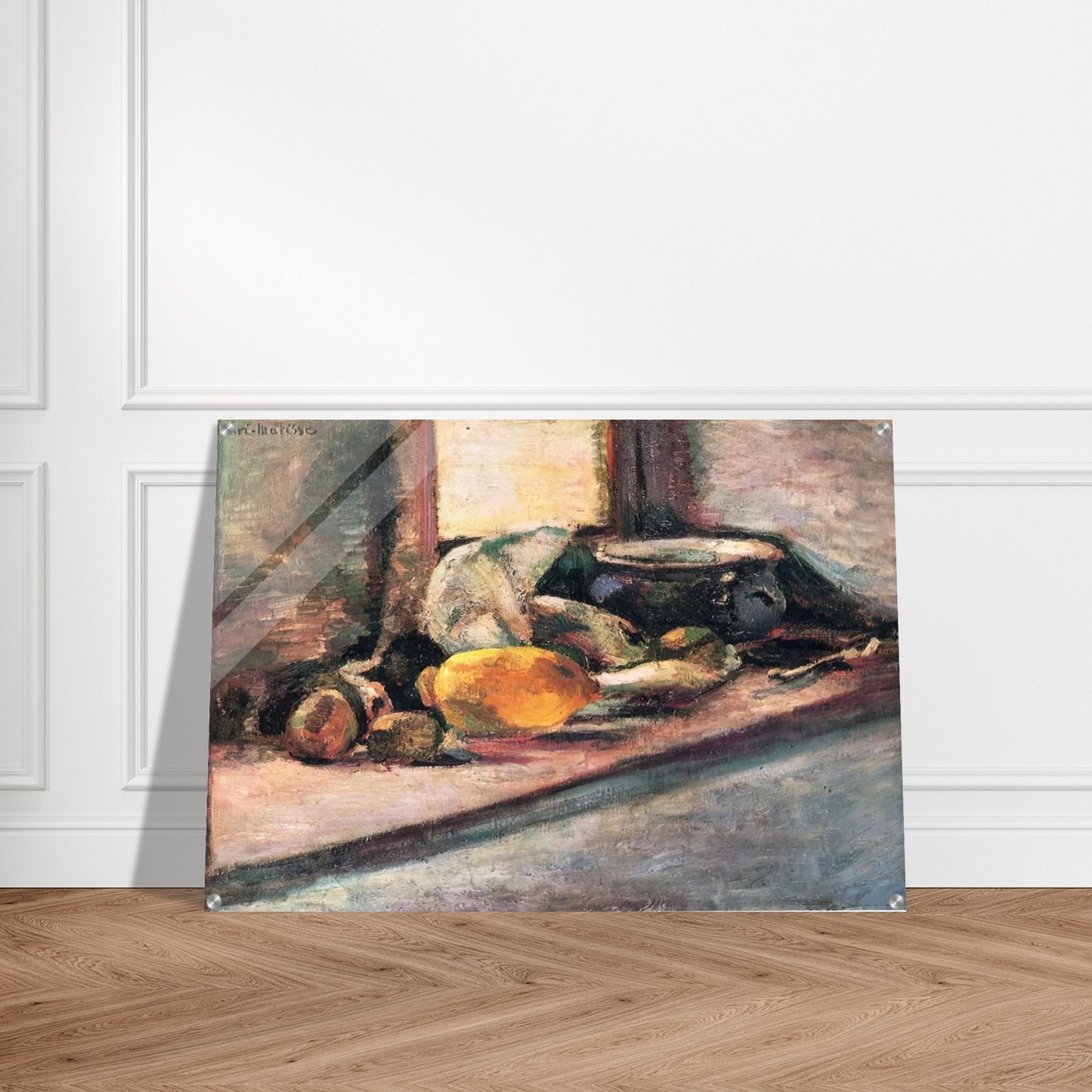 BLUE POT AND LEMON 1897 - Henri Matisse Acrylic Print - 70x100 cm / 28x40″ inches