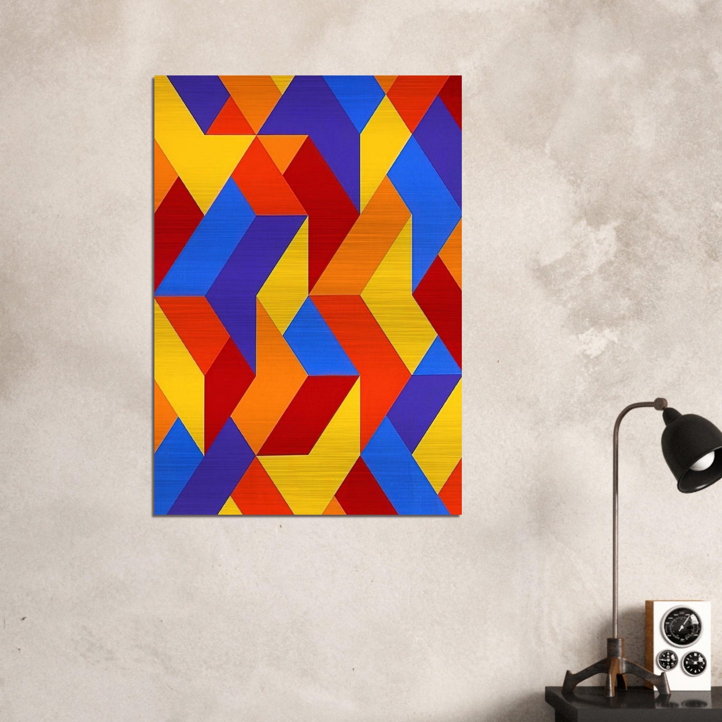 #3 - 1969 - Karl Benjamin Brushed Aluminum Print - 70x100 cm / 28x40 inches | Karl Benjamin Aluminum Print | Karl Benjamin Prints