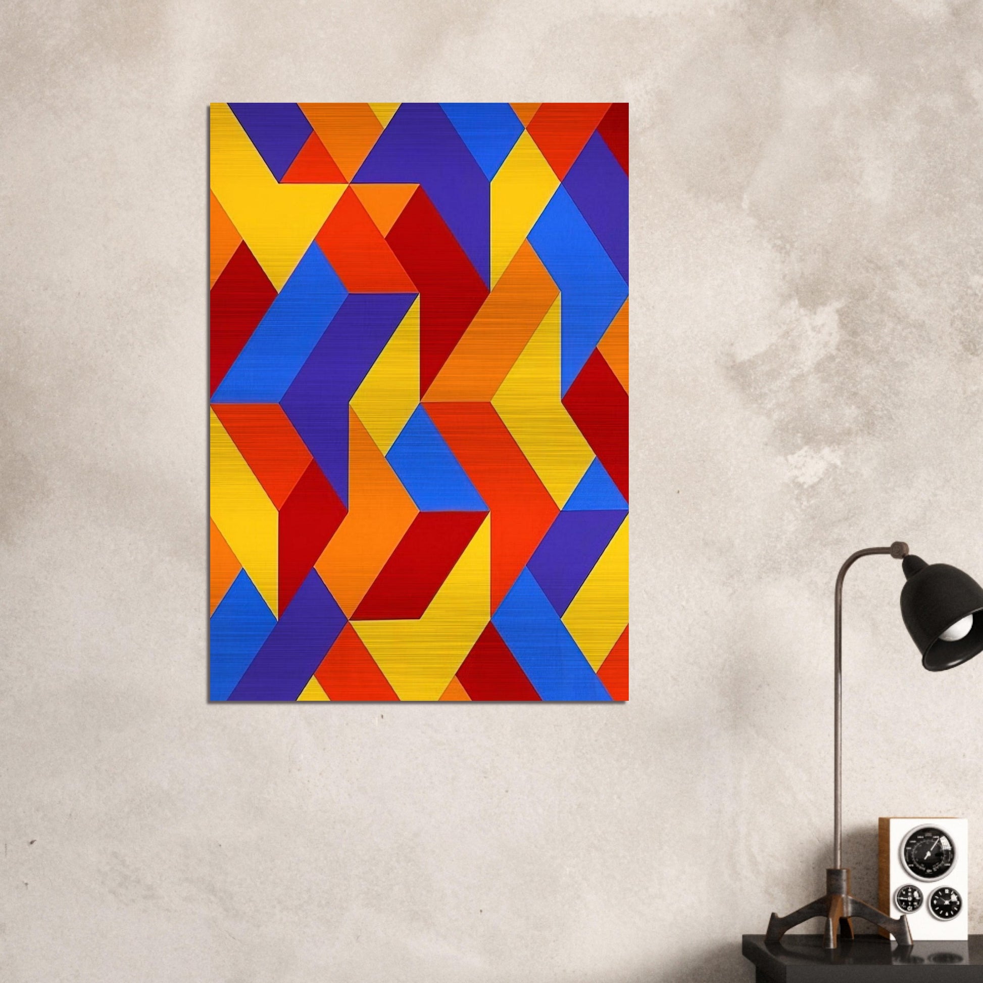 #3 - 1969 - Karl Benjamin Brushed Aluminum Print - 70x100 cm / 28x40 inches | Karl Benjamin Aluminum Print | Karl Benjamin Prints