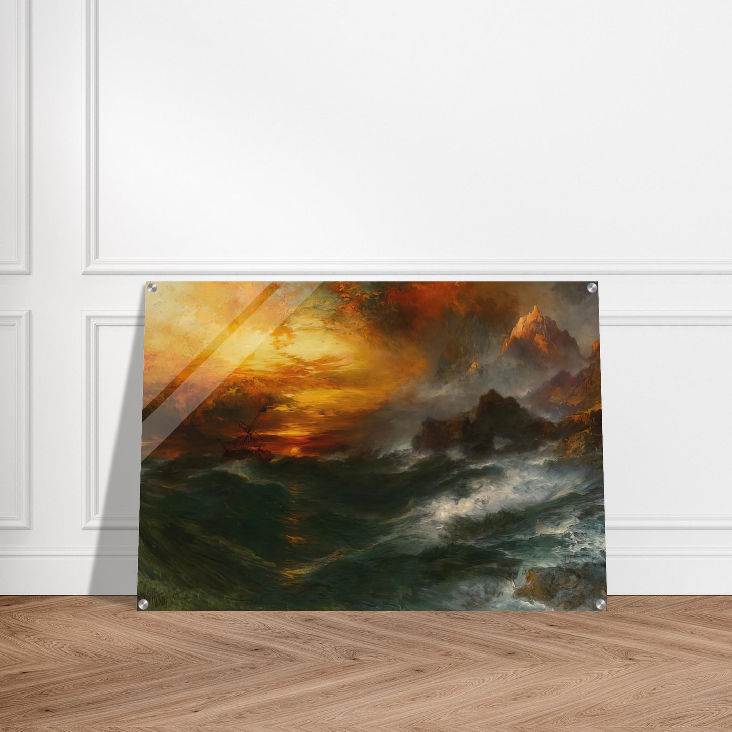 A Mountain of Loadstone Arabian Nights - Thomas Moran Acrylic Print - 70x100 cm / 28x40″ inches | Thomas Moran Wall Art | Thomas Moran Prints