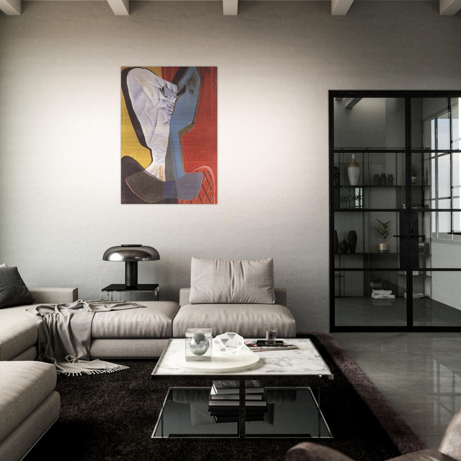 HARLEQUIN 1927 - Salvador Dali Brushed Aluminum Print - 70x100 cm / 28x40 inches | Salvador Dali Aluminum Print | Salvador Dali Prints