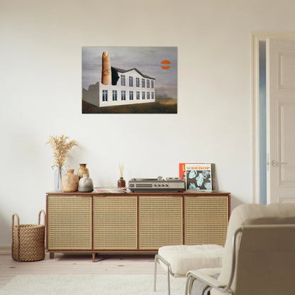THE REVEALING OF THE PRESENT 1936 - Rene Magritte Brushed Aluminum Print - 70x100 cm / 28x40 inches | Rene Magritte Aluminum Print | Rene Magritte Prints