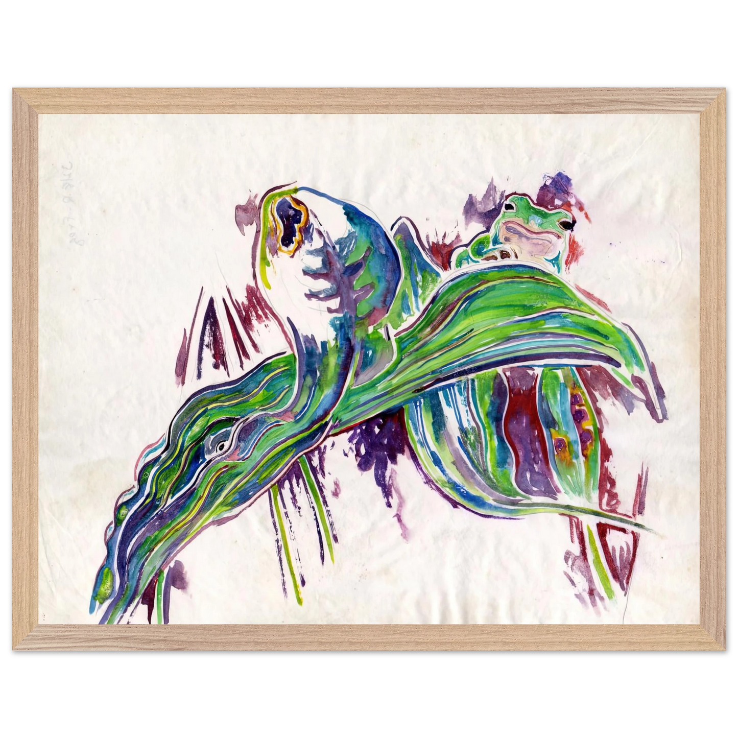 Walter Inglis Anderson - Walter Anderson Wall art - A3 (29.7 x 42  cm) - Premium Wooden Framed Poster With Fine Art Paper-canvas - White frame