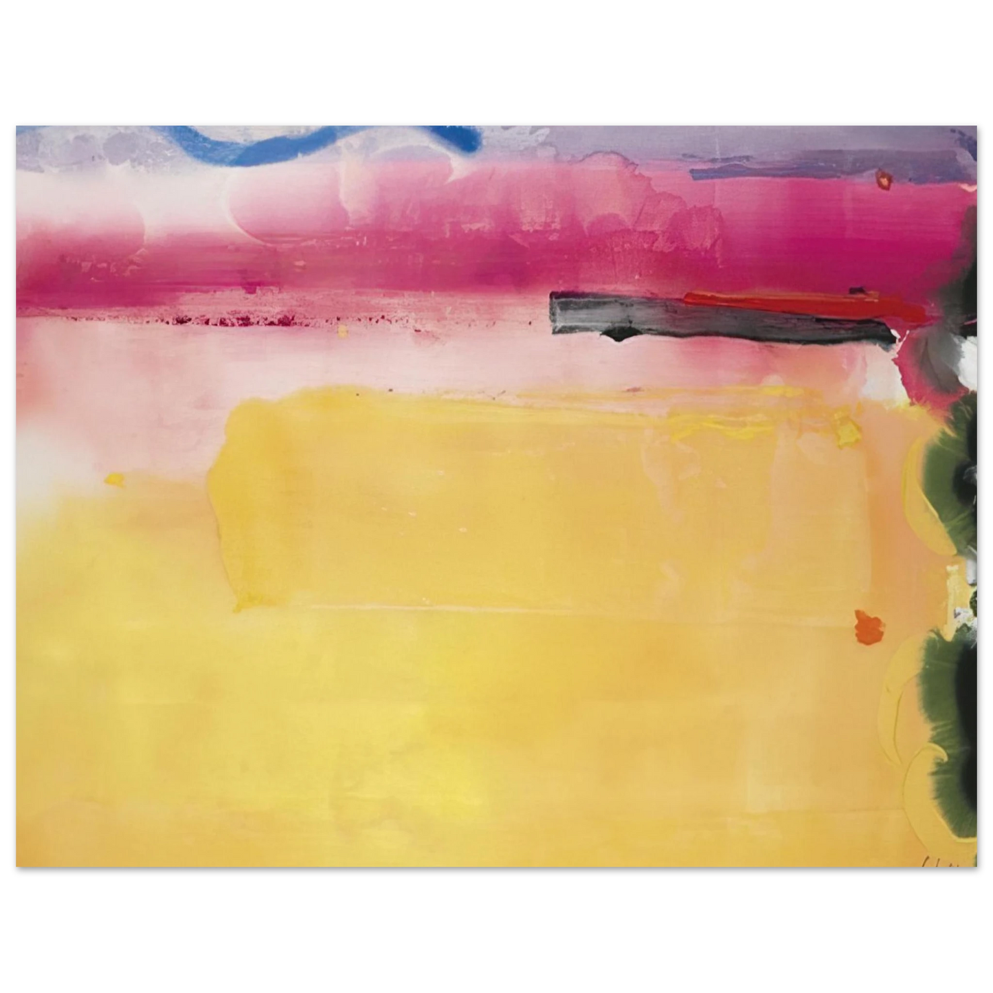 Helen Frankenthaler - Black-Eyed Susan - 1988 Wall art - 40x50 cm / 16x20 inches - Fine Art Poster-canvas - -