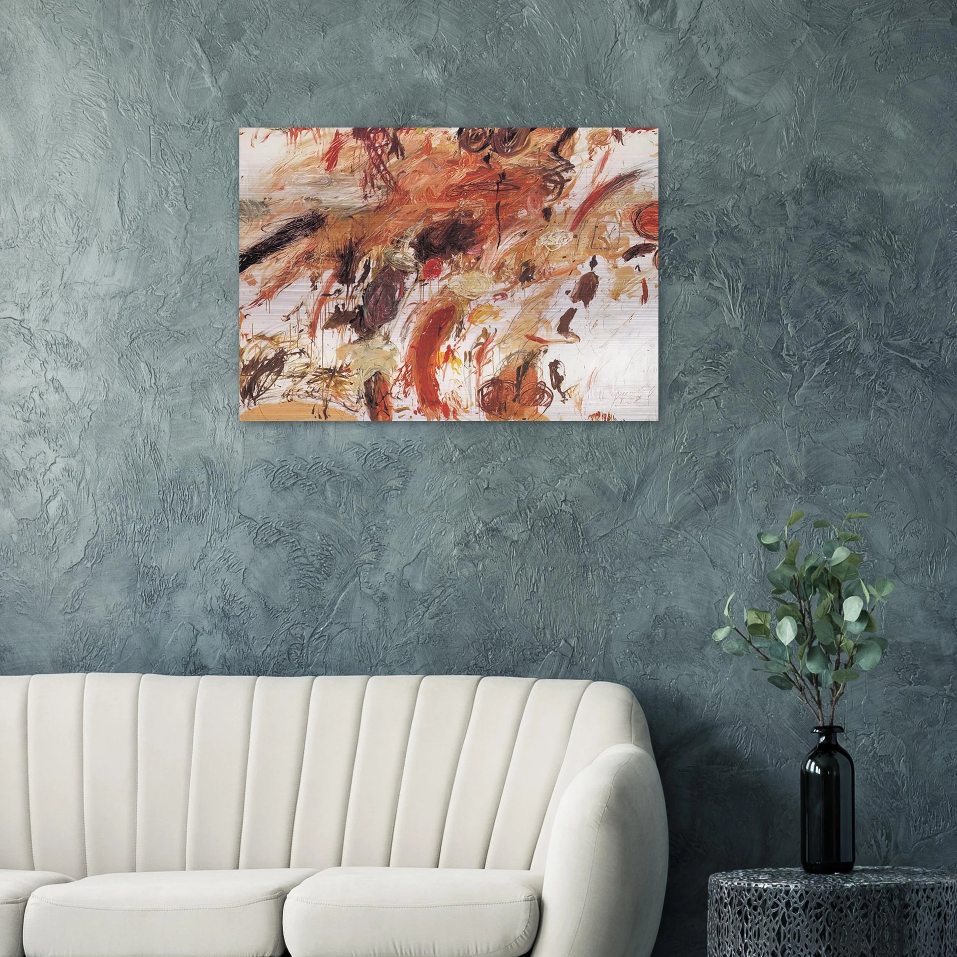 Ferragosto V - Cy Twombly Brushed Aluminum Print - 70x100 cm / 28x40 inches | Cy Twombly Aluminum Print | Cy Twombly Prints