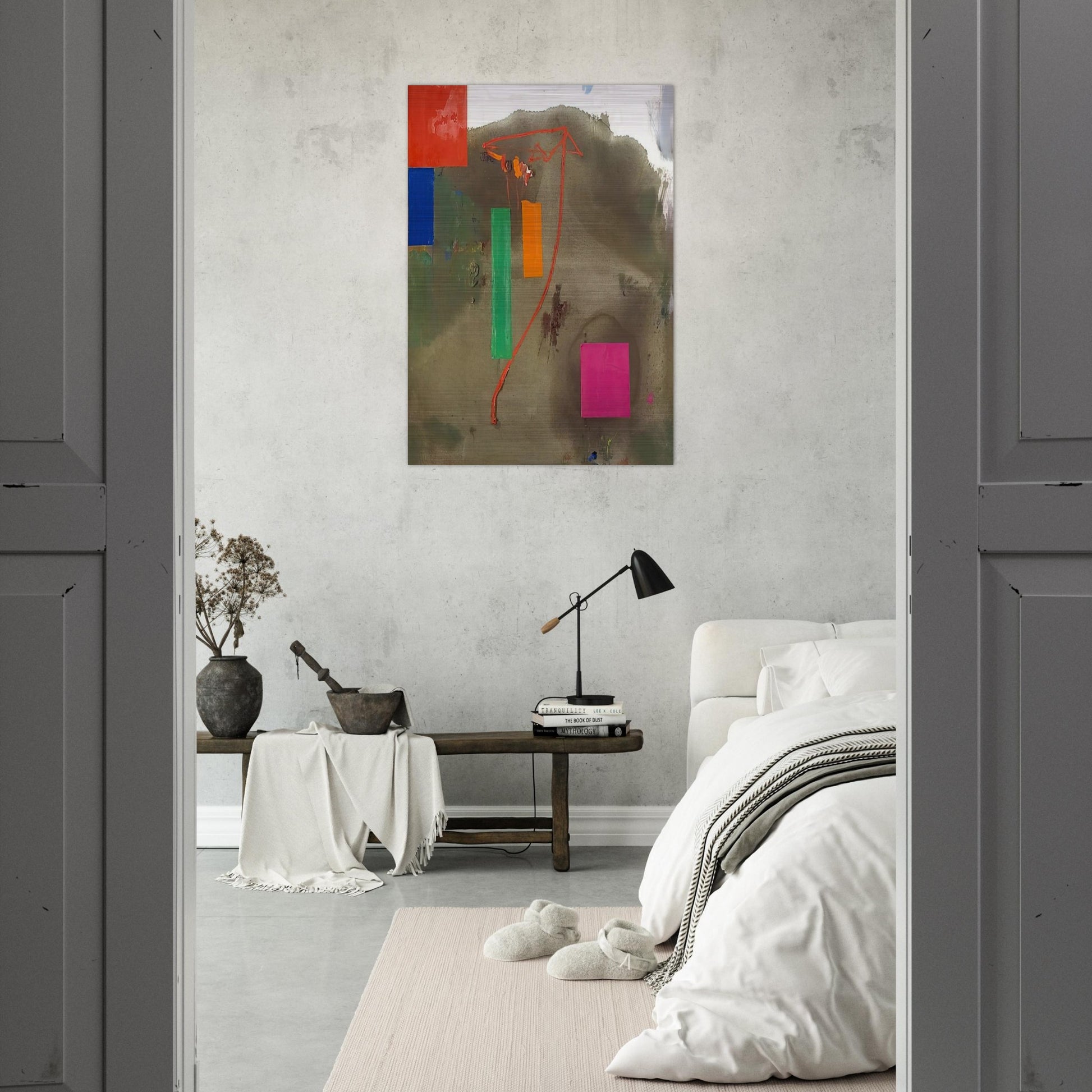 Lonely Journey - Hans Hofmann Brushed Aluminum Print - 70x100 cm / 28x40 inches | Hans Hofmann Aluminum Print | Hans Hofmann Prints