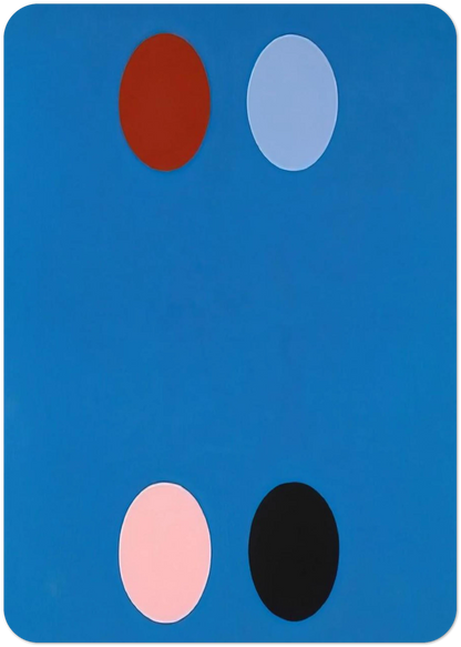 France Blue - 1965 By Thomas Downing Pack of 10 Post Cards | Thomas Downing Post Cards | A6 (10.5 x 14.8 cm) - 4.1 x 5.8 inches