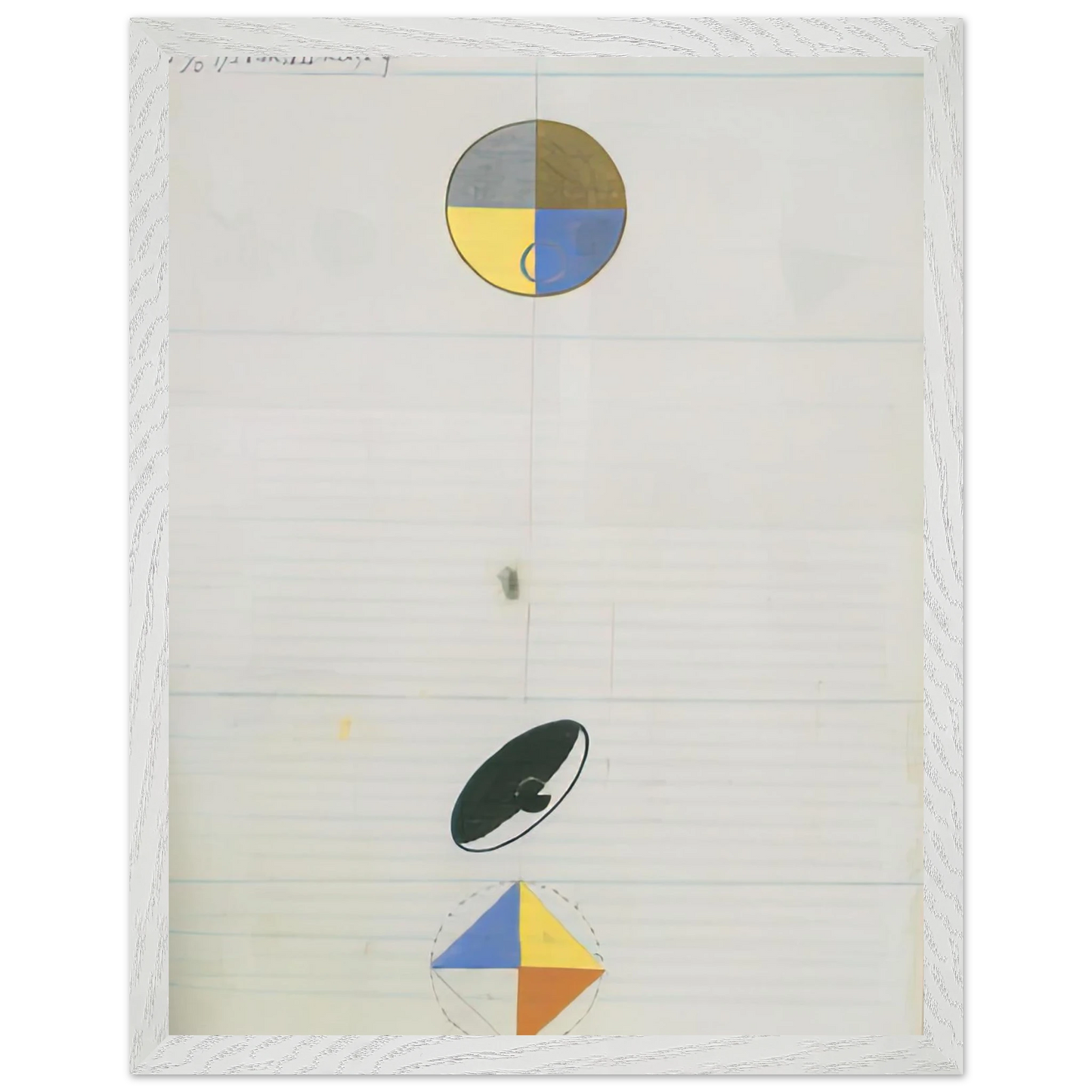 Hilma af Klint - SERIES NO VII NO 3F 1920 Wall art - A1 (59.4 x 84.1  cm) - Premium Wooden Framed Poster With Fine Art Paper - Black frame