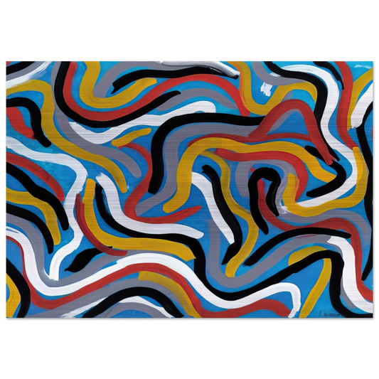 Untitled - Sol LeWitt Brushed Aluminum Print - 70x100 cm / 28x40 inches | Sol LeWitt Aluminum Print | Sol LeWitt Prints