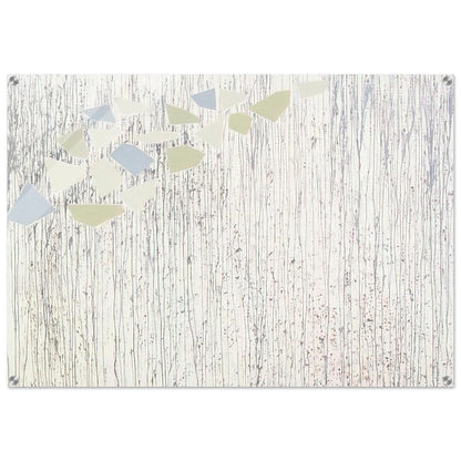 Pale colors on runs - Abstract Expressionism - Robert Goodnough Acrylic Print - 70x100 cm / 28x40″ inches