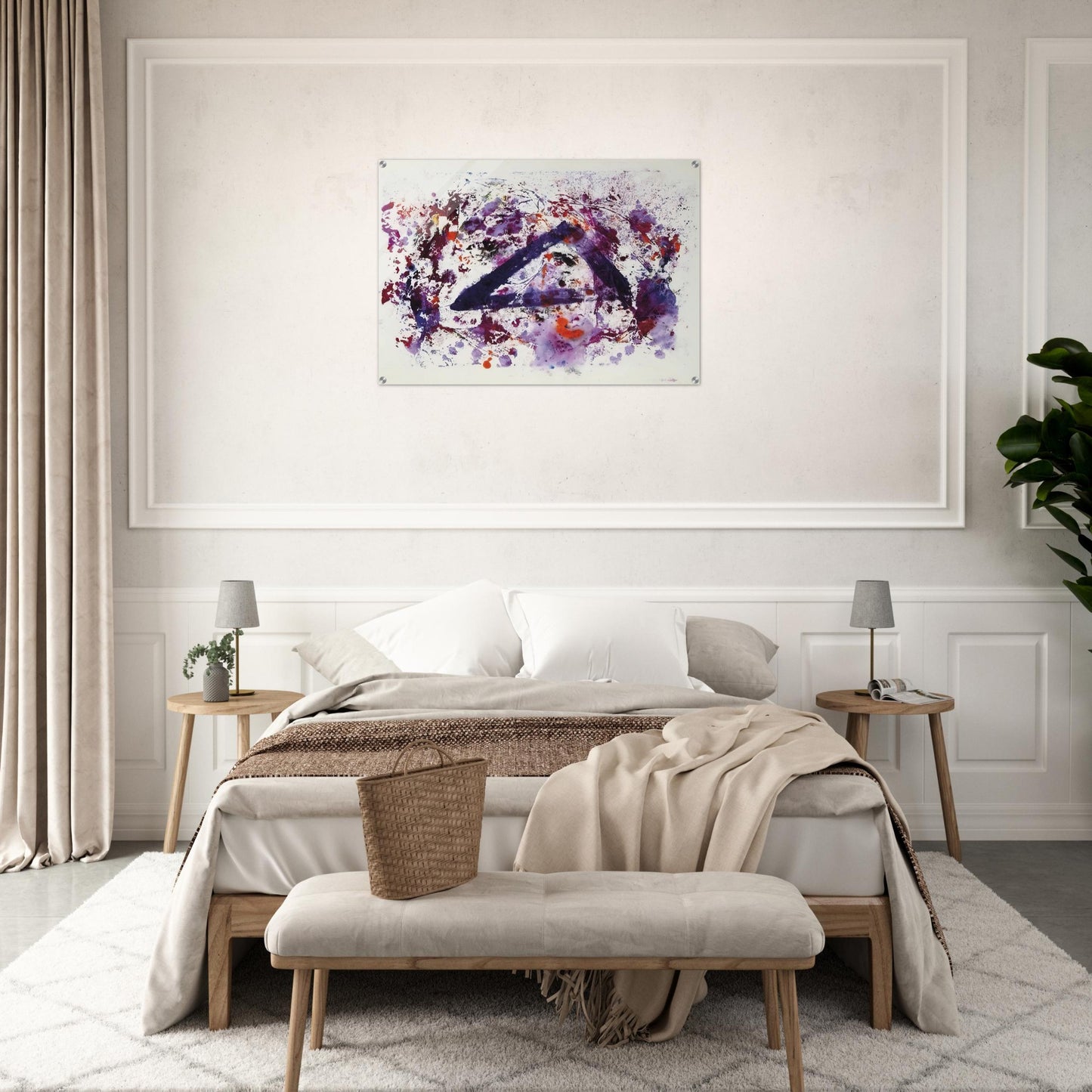 Untitled  SF220S  - Sam Francis Acrylic Print - 70x100 cm / 28x40″ inches