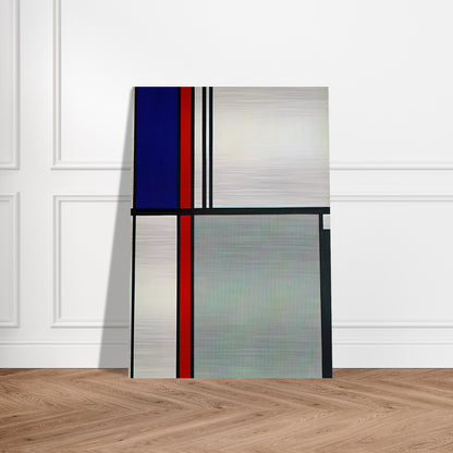 NONOBJECTIVE II 1964 - Roy Lichtenstein Brushed Aluminum Print - 70x100 cm / 28x40 inches | Roy Lichtenstein Aluminum Print | Roy Lichtenstein Prints