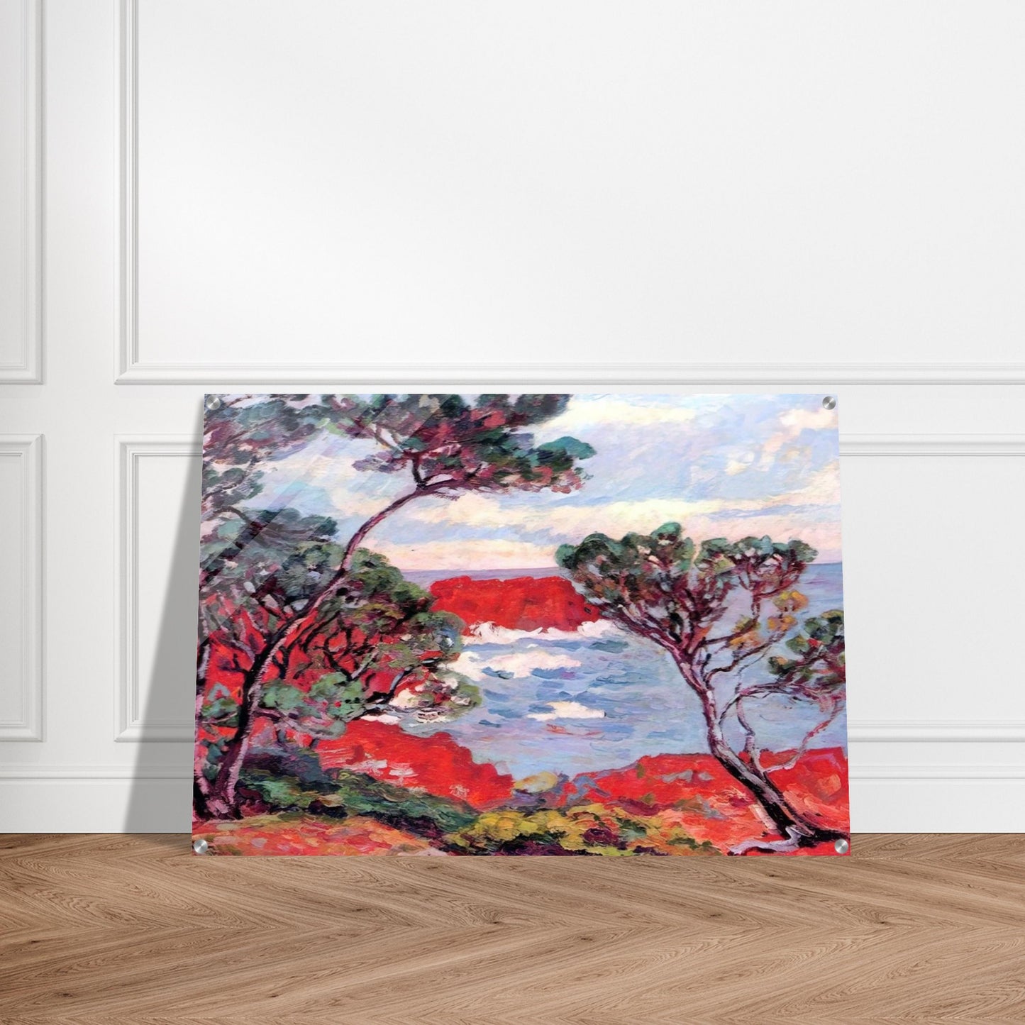 Les rochers rouges - 1894 - Armand Guillaumin Acrylic Print - 70x100 cm / 28x40″ inches | Armand Guillaumin Wall Art | Armand Guillaumin Prints