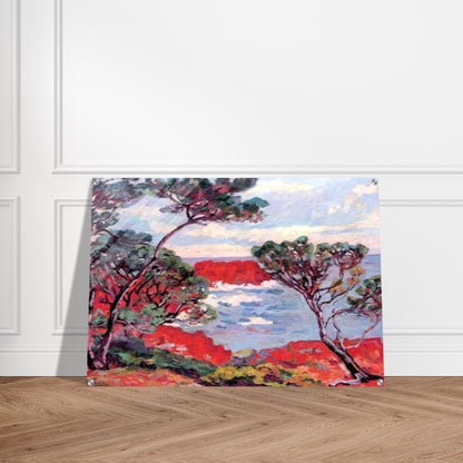 Les rochers rouges - 1894 - Armand Guillaumin Acrylic Print - 70x100 cm / 28x40″ inches | Armand Guillaumin Wall Art | Armand Guillaumin Prints