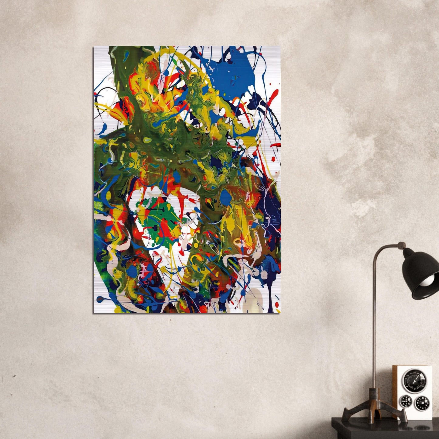 Untitled  SFP94-65  SFF 1739  - Sam Francis Brushed Aluminum Print - 70x100 cm / 28x40 inches | Sam Francis Aluminum Print | Sam Francis Prints