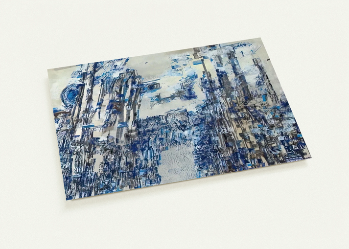 L'invasion - Tachisme By Maria Helena Vieira da Silva Pack of 10 Post Cards | Maria Helena Vieira da Silva Post Cards | A6 (10.5 x 14.8 cm) - 4.1 x 5.8 inches