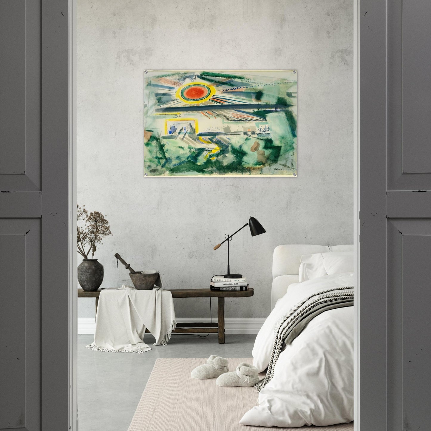 Sunset - 1922 - John Marin Acrylic Print - 70x100 cm / 28x40″ inches | John Marin Wall Art | John Marin Prints
