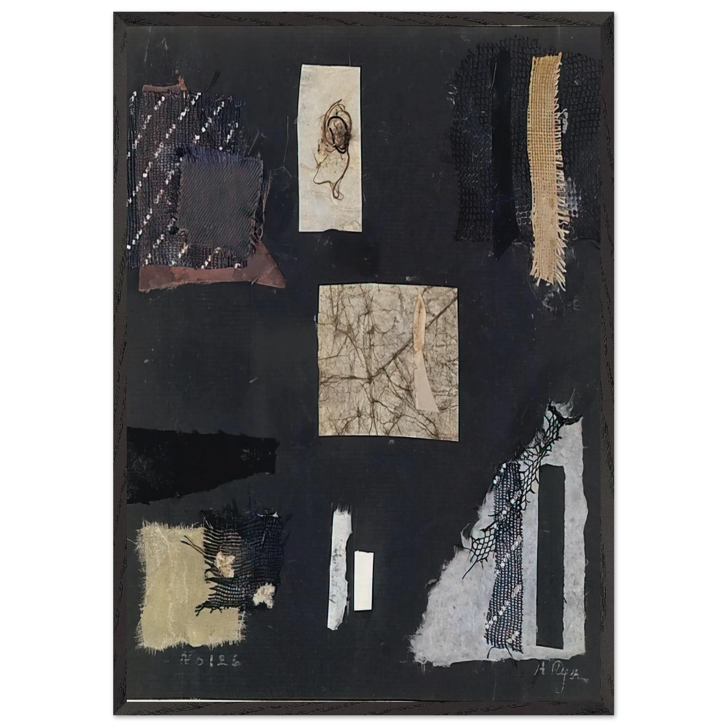 Number 126 - 1948 - Anne Ryan 70x100 cm / 28x40 inches Framed Art Print – Black Wooden Frame