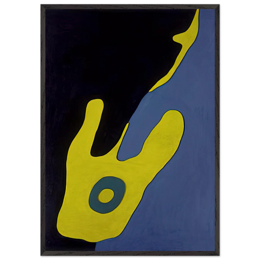 Configuration - Jean Arp 70x100 cm / 28x40 inches Framed Art Print – Black Wooden Frame