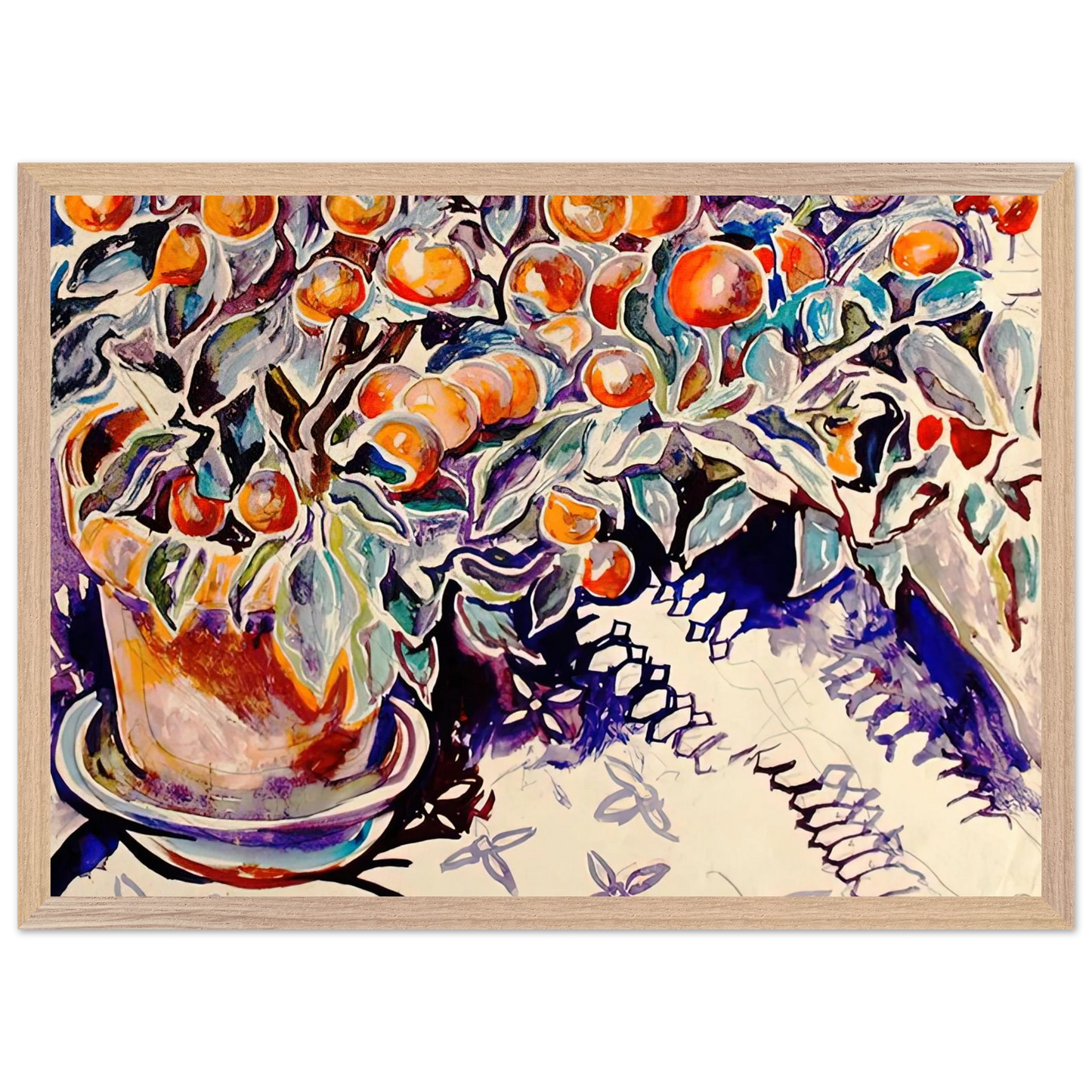Walter Inglis Anderson - Walter Anderson Wall art - 60x80 cm / 24x32 inches - Premium Wooden Framed Poster With Fine Art Paper-canvas - White frame
