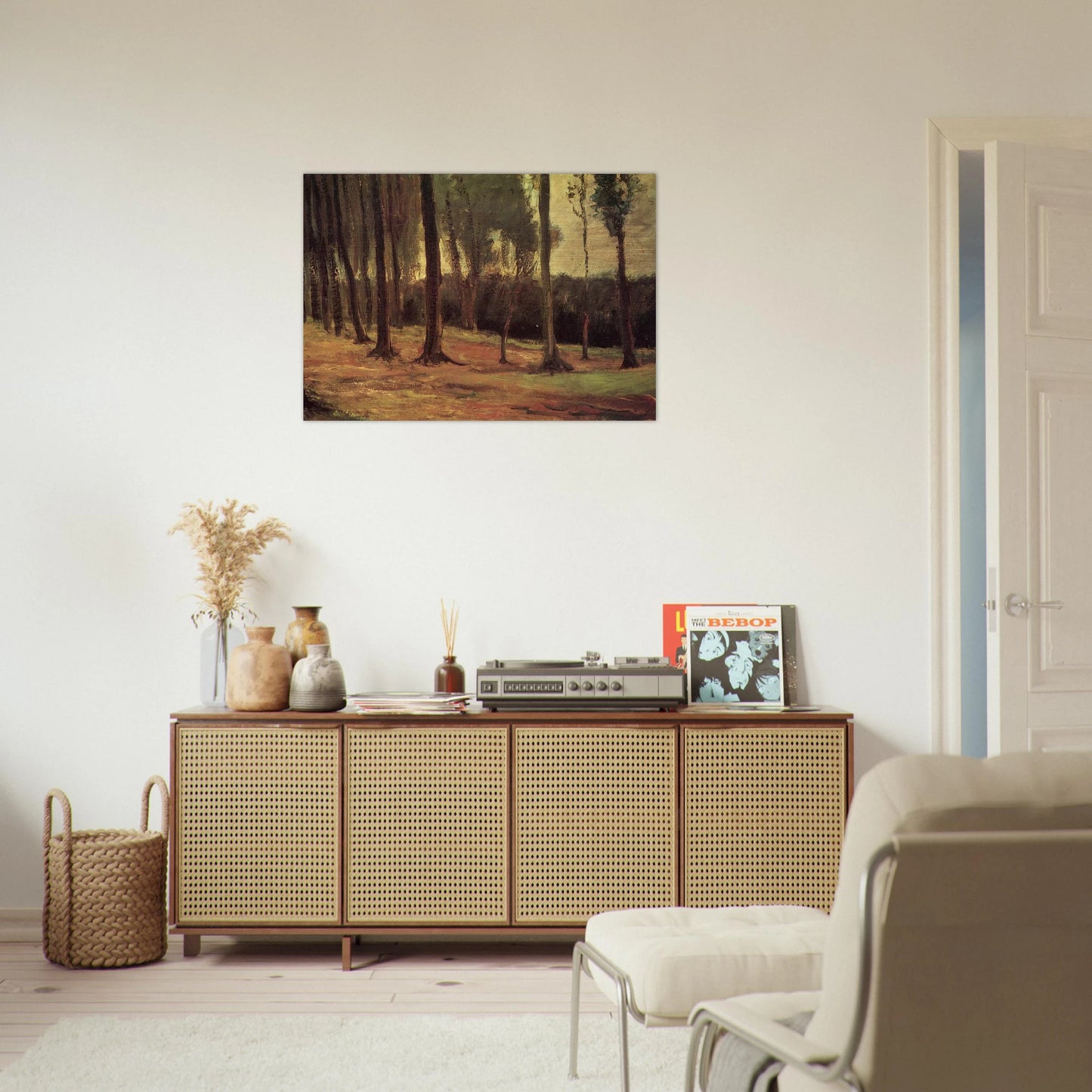 Edge of a Wood - Vincent van Gogh Brushed Aluminum Print - 70x100 cm / 28x40 inches | Vincent van Gogh Aluminum Print | Vincent van Gogh Prints