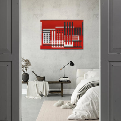 FACTORY 1925 - Josef Albers Brushed Aluminum Print - 70x100 cm / 28x40 inches | Josef Albers Aluminum Print | Josef Albers Prints