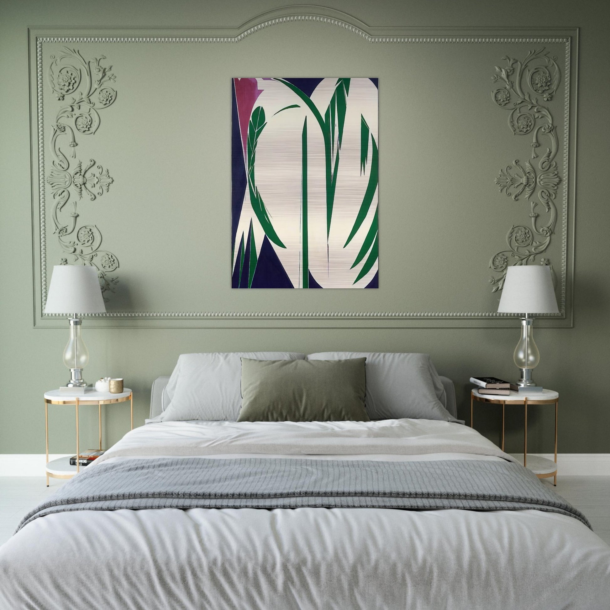 Rising Green - Lee Krasner Brushed Aluminum Print - 70x100 cm / 28x40 inches | Lee Krasner Aluminum Print | Lee Krasner Prints