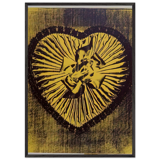 Yellow Candy Box - Andy Warhol 70x100 cm / 28x40 inches Framed Art Print – Black Wooden Frame