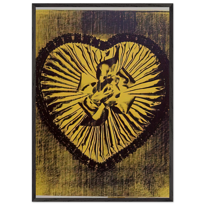 Yellow Candy Box - Andy Warhol 70x100 cm / 28x40 inches Framed Art Print – Black Wooden Frame