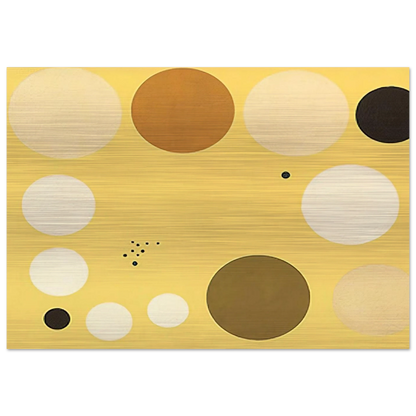Carta celeste en amarillo n° 1 - 1953 1 - Lolo Soldevilla Brushed Aluminum Print - 70x100 cm / 28x40 inches | Lolo Soldevilla Aluminum Print | Lolo Soldevilla Prints