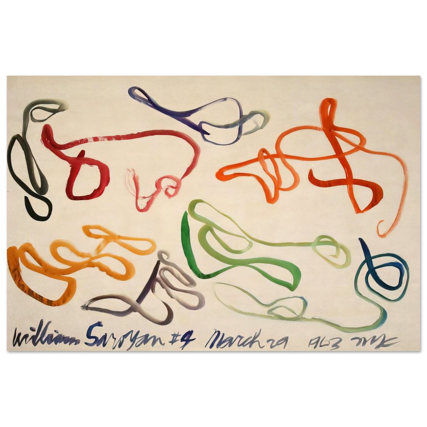 # 9 - 1963 - William Saroyan Art Prints - 100x150 cm / 40x60″ inches | William Saroyan Poster | William Saroyan Prints