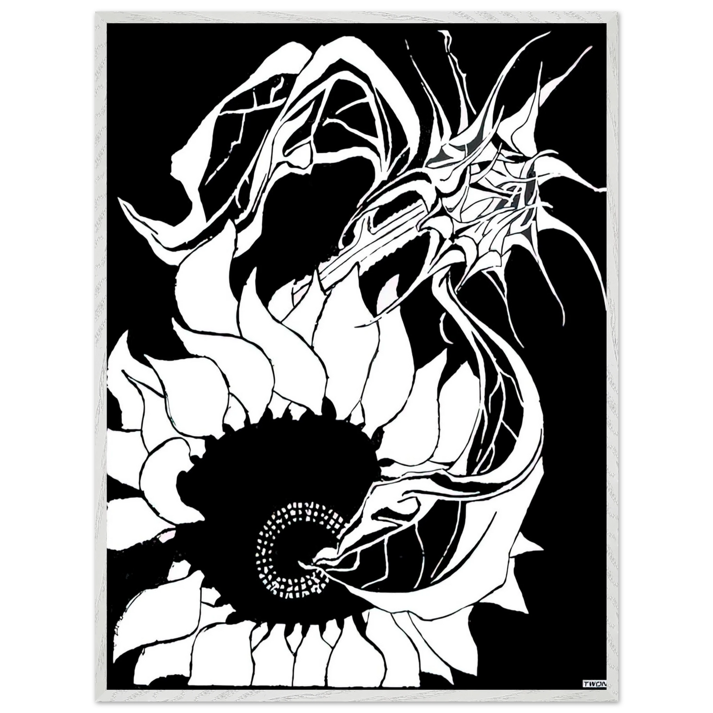 MC Escher - SUNFLOWERS Wall Art - 60x80 cm / 24x32 inches - Fine Art Poster-canvas - -