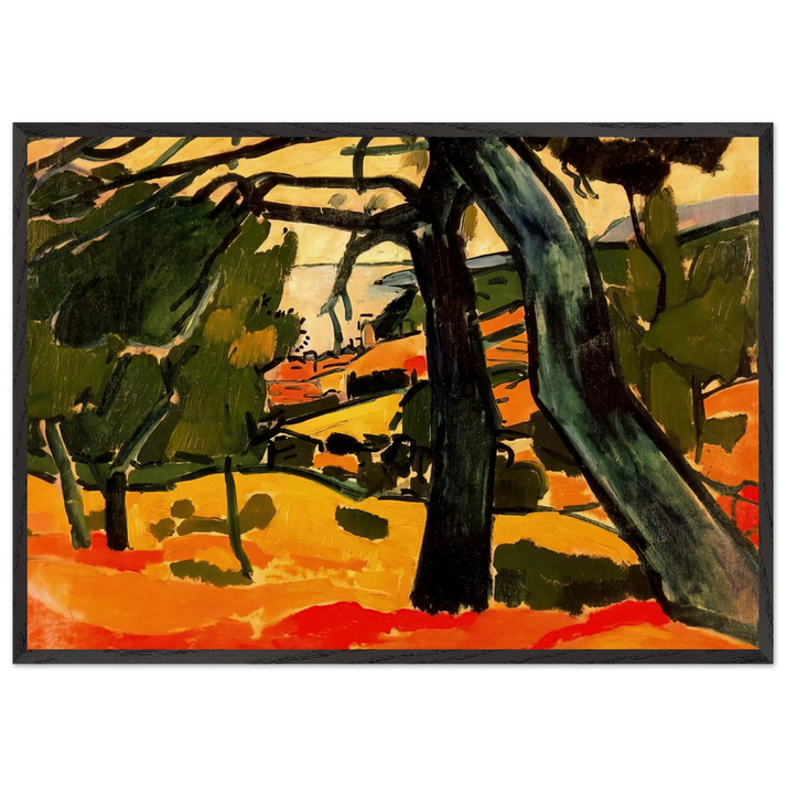 LANDSCAPE 1907 1 - Andre Derain 70x100 cm / 28x40 inches Framed Art Print – Black Wooden Frame