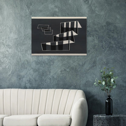STEPS 1932 - Josef Albers Brushed Aluminum Print - 70x100 cm / 28x40 inches | Josef Albers Aluminum Print | Josef Albers Prints