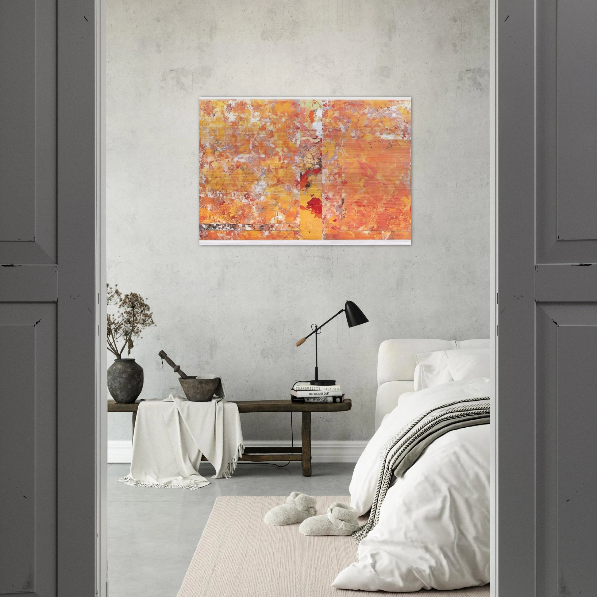 Toward a Red - Sam Gilliam Brushed Aluminum Print - 70x100 cm / 28x40 inches | Sam Gilliam Aluminum Print | Sam Gilliam Prints