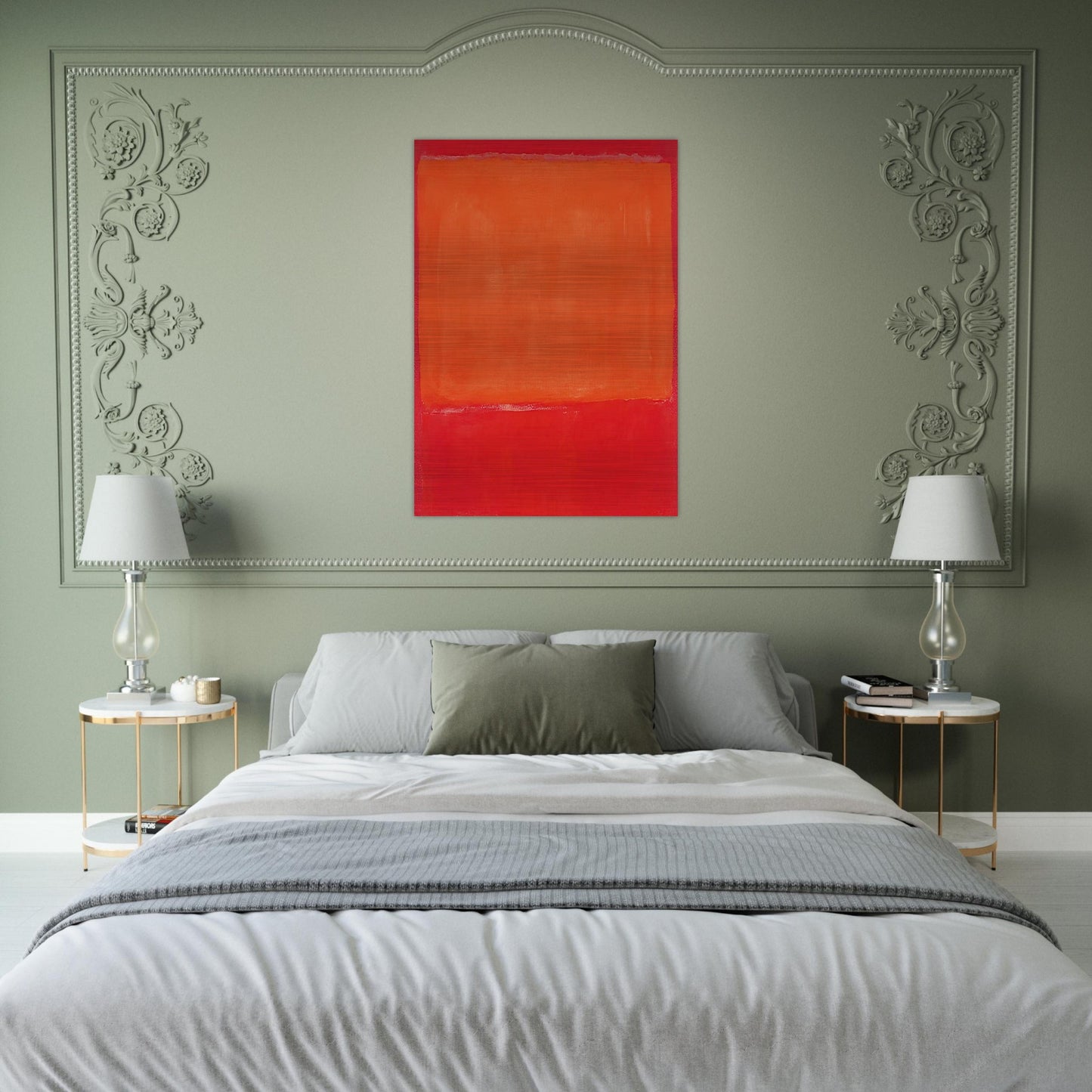 Ochre and Red on Red - 1957 - Mark Rothko Brushed Aluminum Print - 70x100 cm / 28x40 inches | Mark Rothko Aluminum Print | Mark Rothko Prints