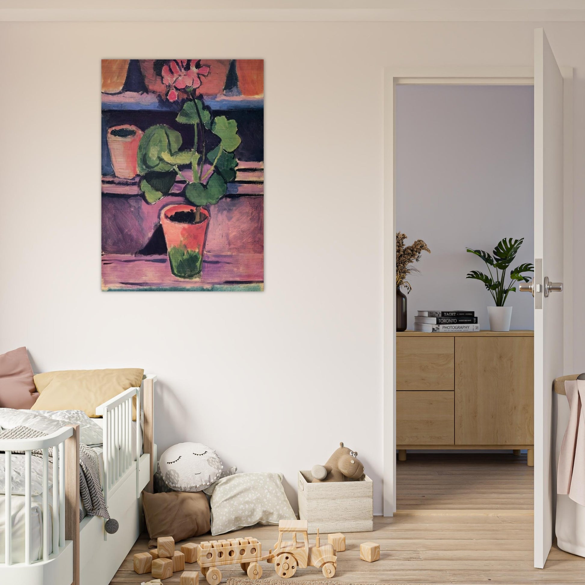 POT OF GERANIUMS 1912 - Henri Matisse Brushed Aluminum Print - 70x100 cm / 28x40 inches | Henri Matisse Aluminum Print | Henri Matisse Prints
