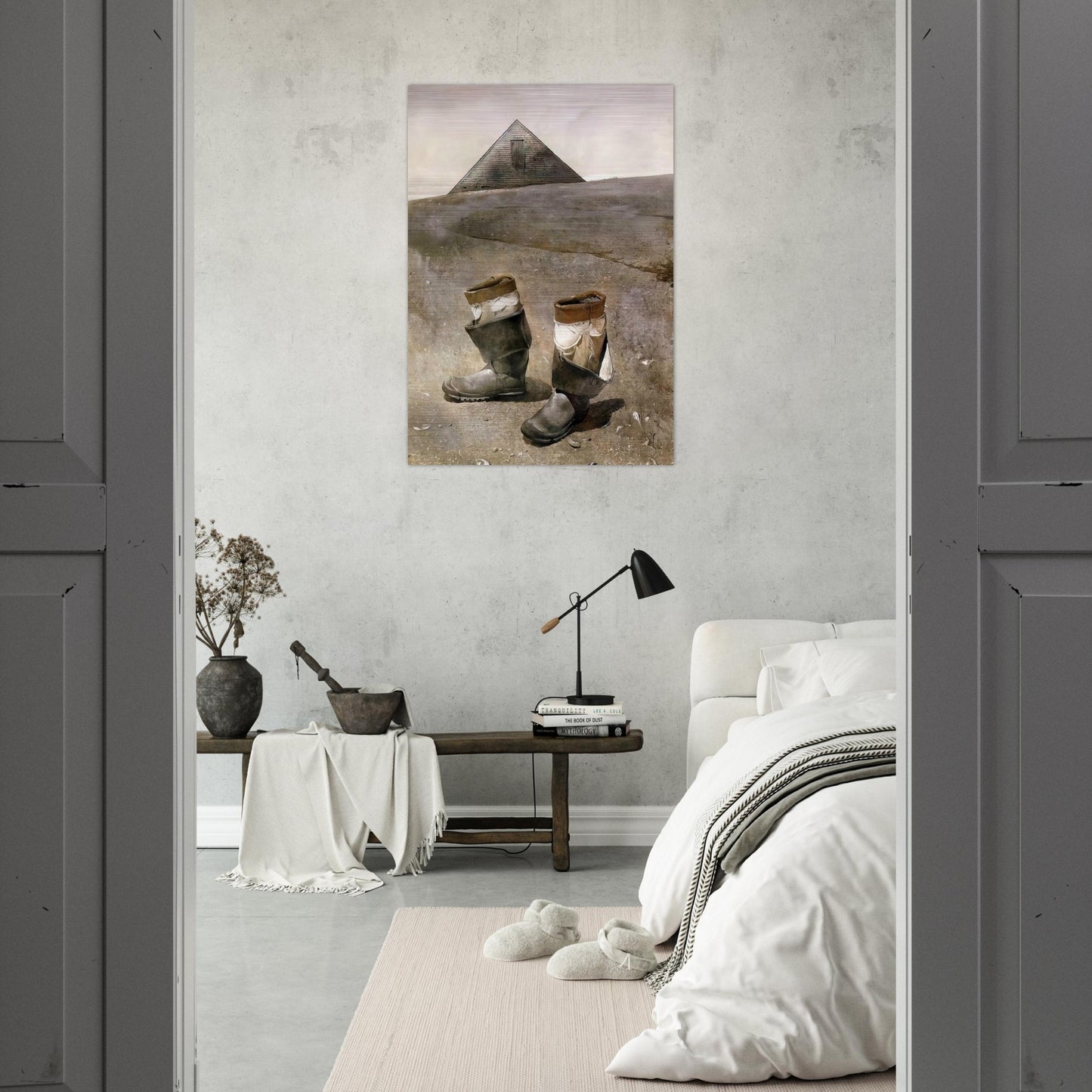 SEA BOOTS - Andrew Wyeth Brushed Aluminum Print - 70x100 cm / 28x40 inches | Andrew Wyeth Aluminum Print | Andrew Wyeth Prints