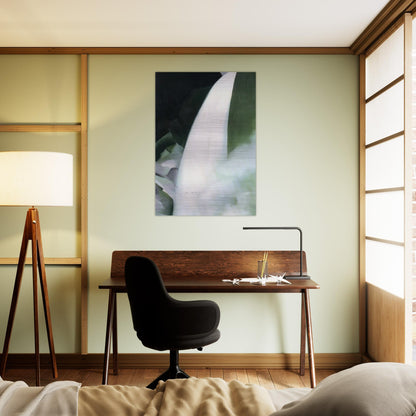 Green and White - Georgia O'Keeffe Brushed Aluminum Print - 70x100 cm / 28x40 inches | Georgia O'Keeffe Aluminum Print | Georgia O'Keeffe Prints