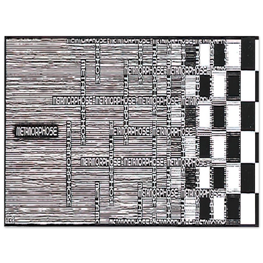 MC Escher - METAMORPHOSIS II EXCERPT 1 Wall Art - 21x29.7 cm / 8x12" - Fine Art Poster - -