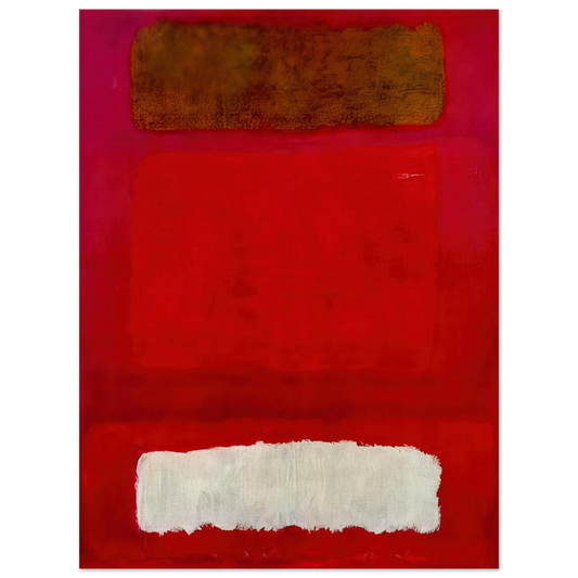 Mark Rothko - No. 16 Red, White, and Brown - 1957 Wall Art - 21x29.7 cm / 8x12" - Fine Art Poster-canvas - -
