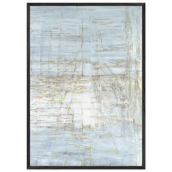 Ariadne - 1988 - Maria Helena Vieira da Silva 70x100 cm / 28x40 inches Framed Art Print – Black Wooden Frame