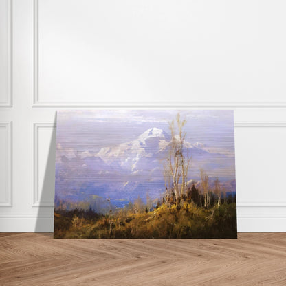 Mount McKinley - Romanticism - Sydney Laurence Brushed Aluminum Print - 70x100 cm / 28x40 inches | Sydney Laurence Aluminum Print | Sydney Laurence Prints