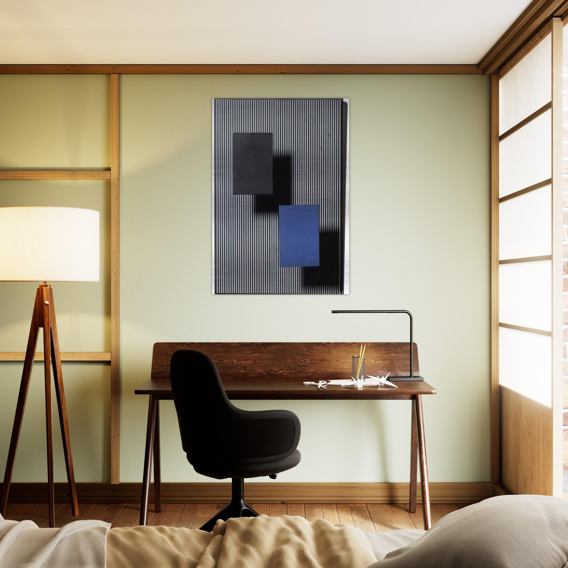 DOS CUADRITOS - Jesus Rafael Soto Brushed Aluminum Print - 70x100 cm / 28x40 inches | Jesus Rafael Soto Aluminum Print | Jesus Rafael Soto Prints