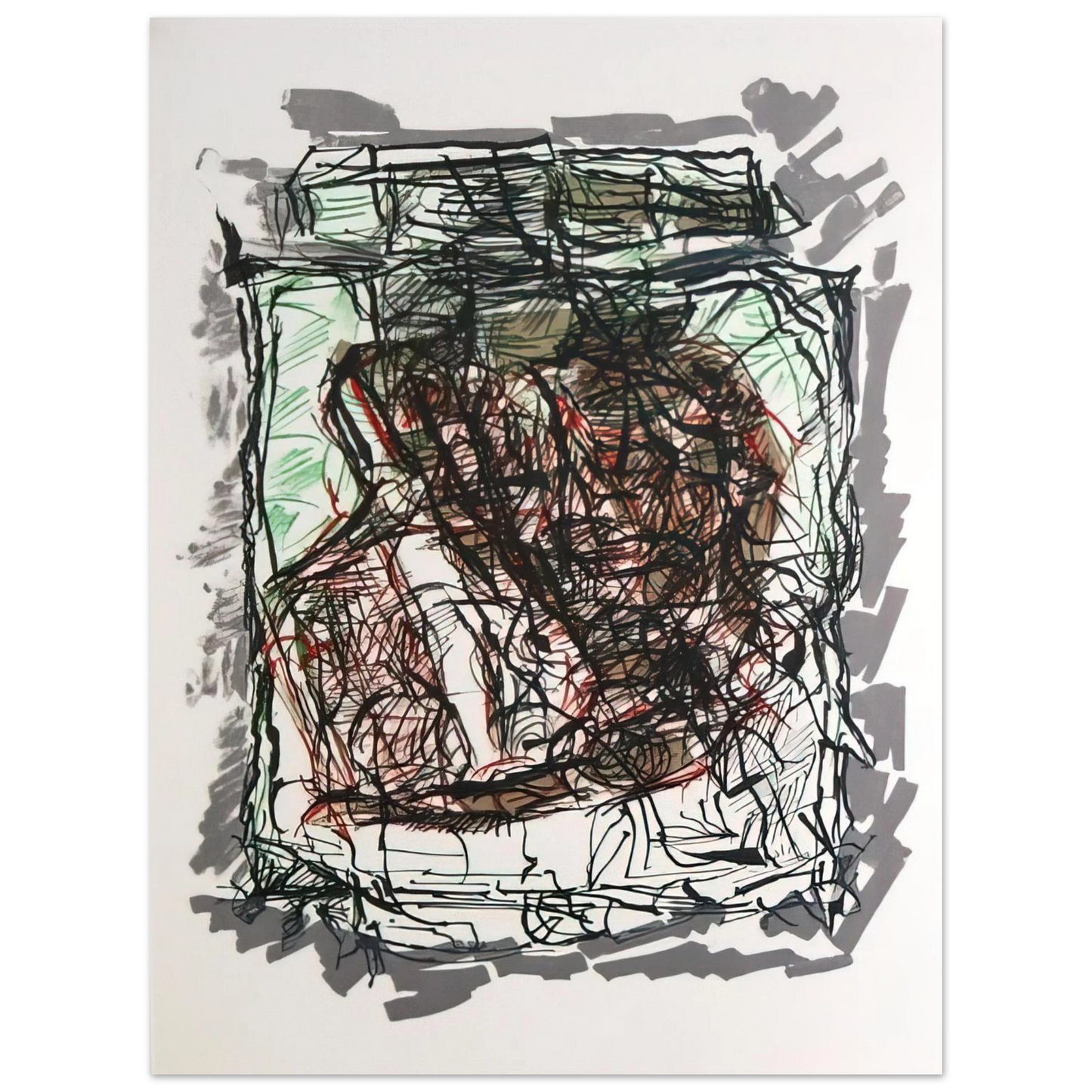 Jean-Paul Riopelle - Lithographie 1976  75x100 cm / 30x40inches Fine Art Poster