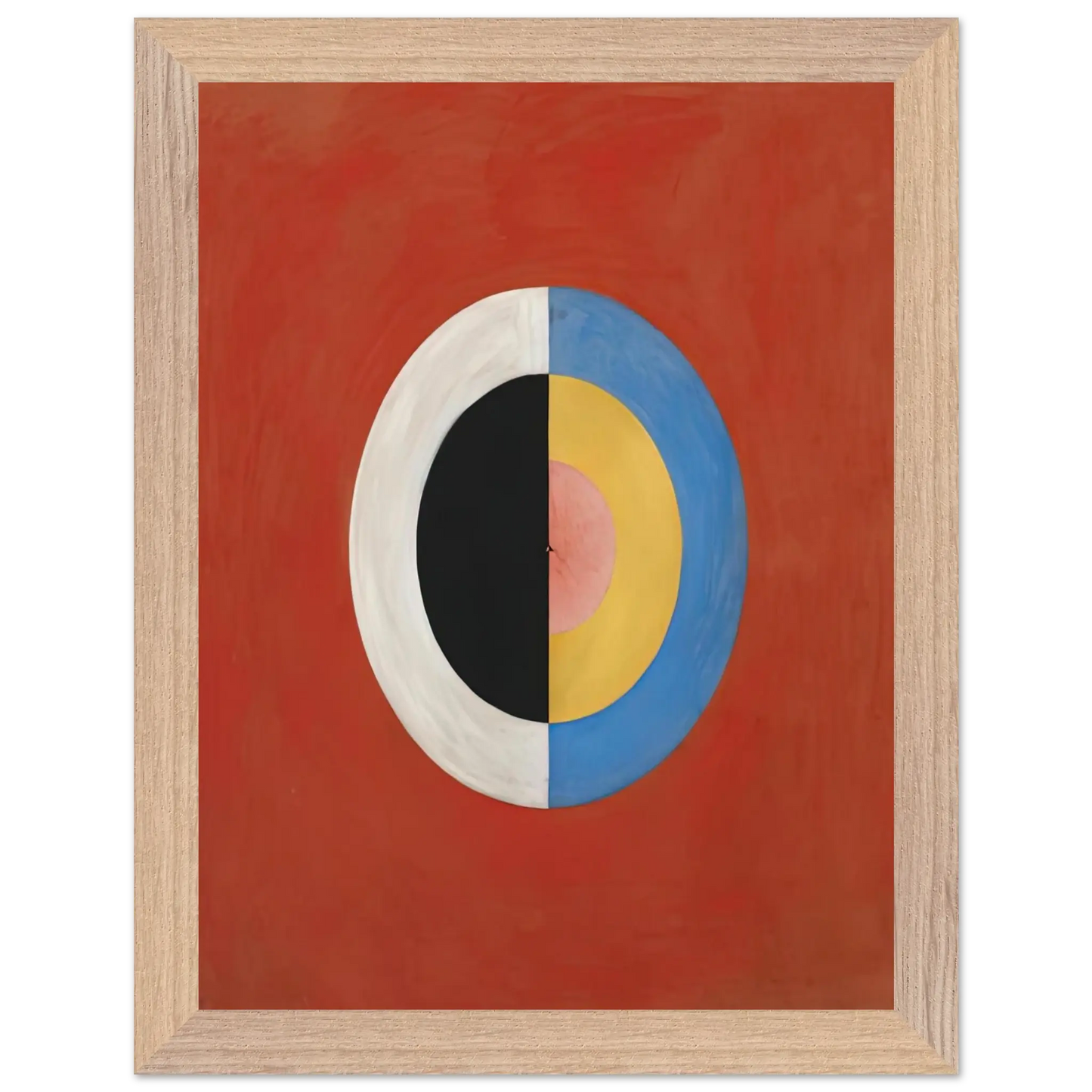 Hilma af Klint - THE SWAN NO 17 1915 0 Wall art - 30x40 cm / 12x16 Inches - Premium Wooden Framed Poster With Fine Art Paper - Wood frame